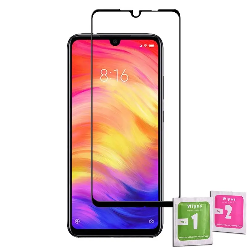 Закаленное защитное стекло для XIAOMI REDMI NOTE 7/NOTE 7 PRO Full BLACK