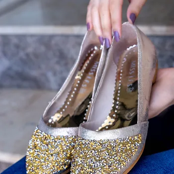 

Erice Mink Beaded Ballerina