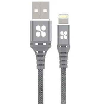 

USB cable lightning MFI promate nervelink-i2 (2m) Gray