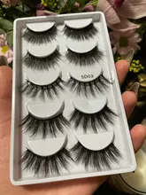 Pestañas postizas de visón 3D, 5 pares, naturales, Cilius, volumen, maquillaje, extensión de pestañas magnéticas, TSLM2