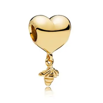 

Angemiel Dore Heart Bee Figured Charm