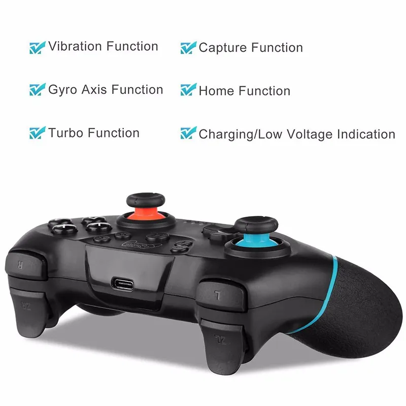 Для Nintendo Switch Pro NS-переключатель Pro консоли Беспроводной Bluetooth геймпад игровой джойстик контроллер с 6-осевым Ручка джойстика