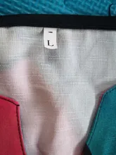 Vestido de verano Retro holgado con media manga, cuello en V, 2020