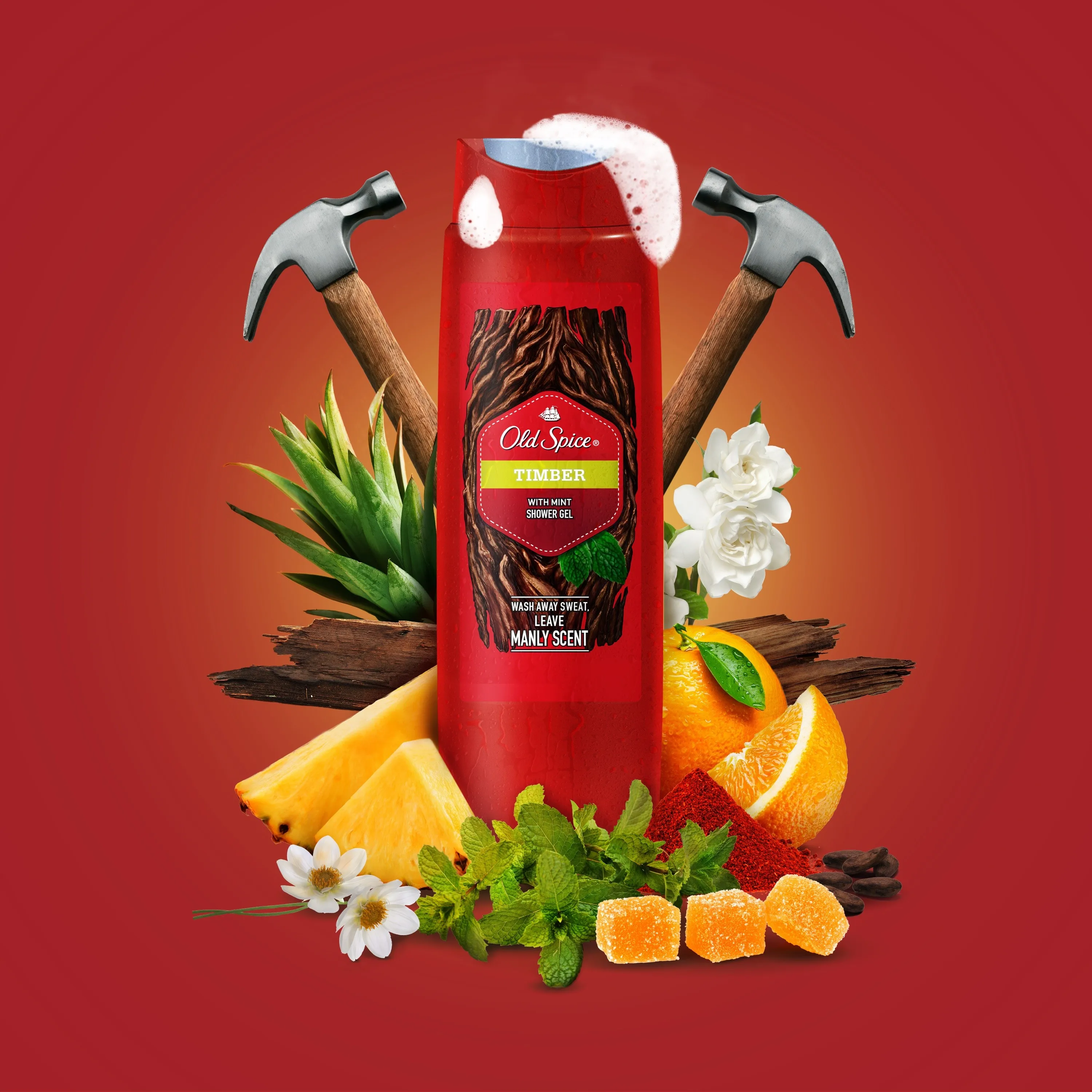 Гель для душа и шампунь 2в1 Old Spice Природный аромат Timber 250 мл