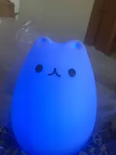 Ornaments Touch-Sensor Night-Lamp Desktop-Decor Baby Bedroom Battery/usb-Charge Silicone