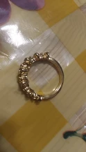 Anillo de compromiso con forma de corona hueca para mujer, sortija con carácter de Reina, con cuentas de cristal Vintage, para boda
