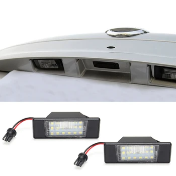 

2Pcs For Nissan Armada Pathfinder R51 Qashqai J10 Teana J32 Versa X-trail T31 LED Car License Plate light Auto Tail Number Lamp