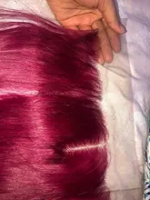 Hair-Bundles Lace-Closure Human-Hair 99J Burgundy Euphoria Straight Brazilian 13x4 