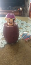 Divertido juego de la suerte para niños, broma, juego barril de pirata, NTDIZ1040, novedad