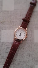 Relojes pequeños de cuero con nudo de bambú para mujer, pulsera de cuarzo con puntero azul, diseño Vintage