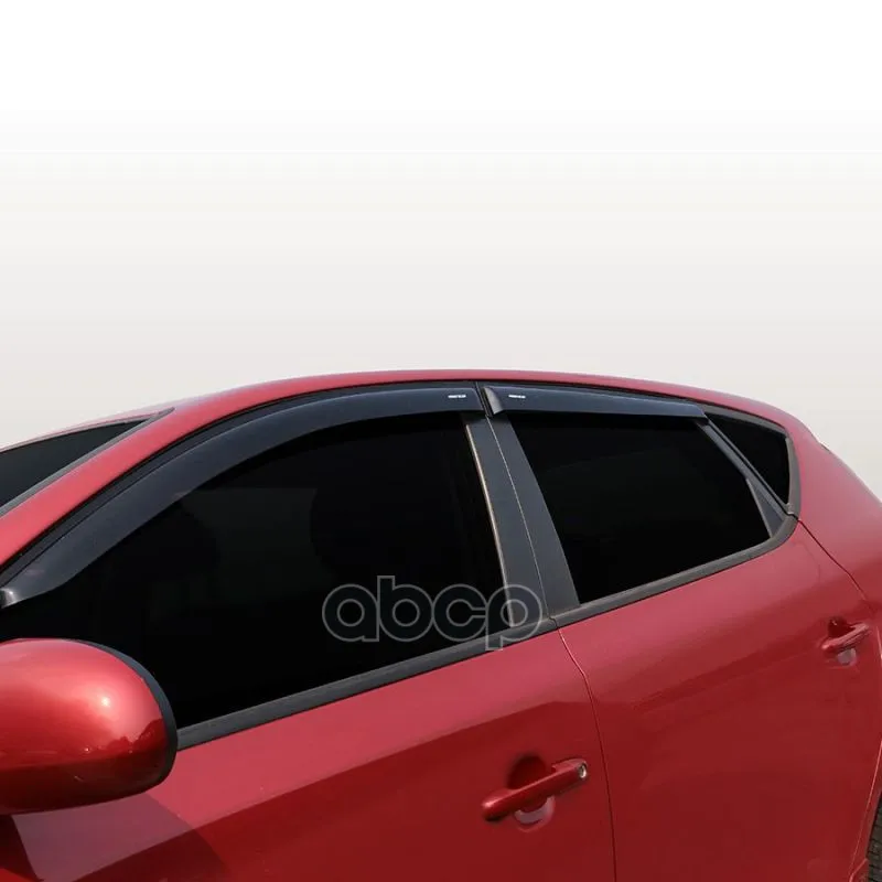 Комплект Дефлекторов Серия Samurai Kia Ceed 2012-Н.В. /Хетчбек /Накладные/ Скотч /К-Т 4 Шт./ Voron Glass арт. DEF00242