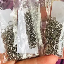 Jump-Rings Connectors Jewelry-Findings-Supplies Split-Rings-Accessories Open Stainless-Steel
