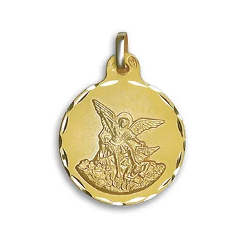 

Medal 18k gold San Mlchael 21mm. Fence carved [AC0765GR] -Customizable-RECORDING INCLUDED IN THE PRICE