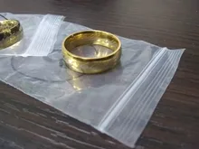 Anillo de boda para hombre, de acero inoxidable, Color dorado/Blanco/negro