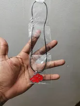 Colgante de Metal con diseño de nube roja para hombre y mujer, collar, Gargantilla, estilo Anime japonés, Akatsuki, 1 Uds.