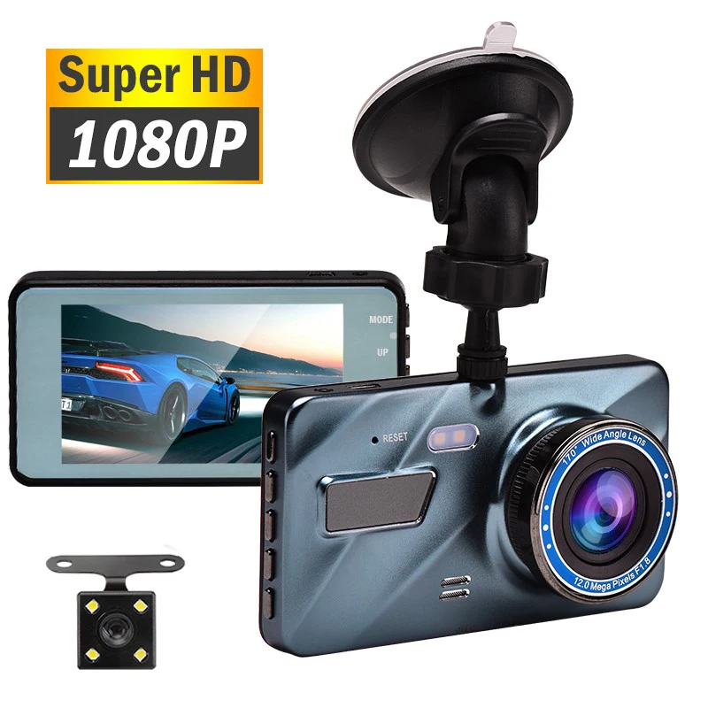 Car DVR Dash Cam Video recorder 3 in 1Rear View Dual Camera Full HD Car Camera 3.6"Cycle Recording Night Vision G-sensor Dashcam best rear view mirror camera