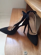 LOSLANDIFEN-zapatos de tacón fino con lazo para mujer, zapatillas femeninas de tacón fino de 11cm, con correa en el tobillo, adecuados para boda