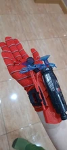 Nuevo Hombre Araña juguetes de plástico Cosplay guante de Spiderman juego de iniciador con la caja Original divertido juguetes para niños Año Nuevo cumpleaños Gi
