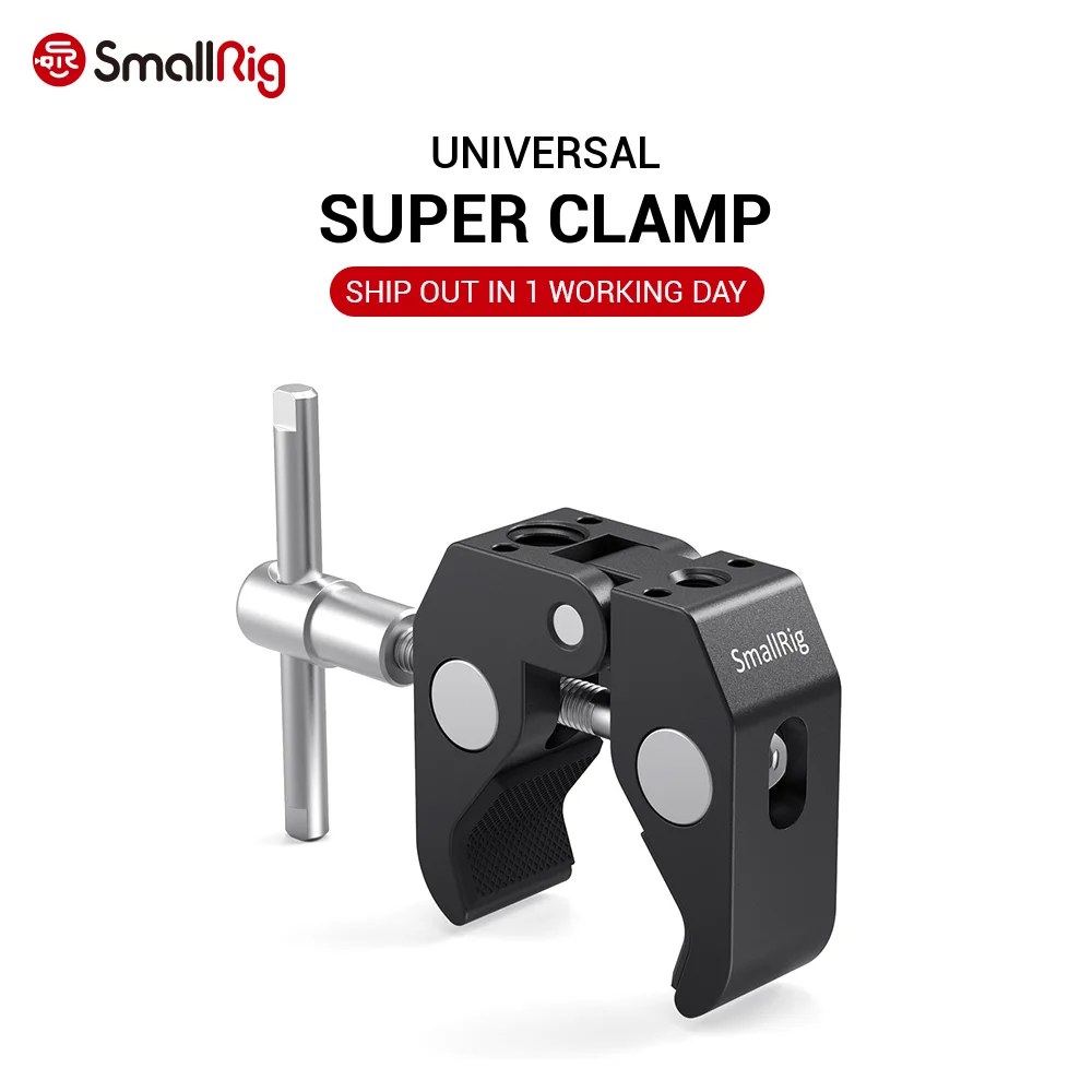 

SmallRig Super Clamp with ARRI Locating Hole for Mounting HDMI Monitor LED Light LCD Video Camera Flash Camera DSLR 2478