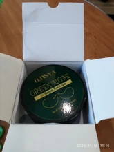 Ilisya-mascarilla de colágeno para ojos, alga verde, parches de ojos para ojeras, almohadilla de ojo hidratante, antiarrugas, nutritiva, 60 unidades