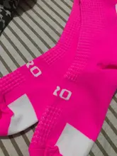 Nuevo Calcetines de calcetines de hombre para correr deporte de senderismo Calcetines de fútbol de función de compresión calcetines de la rodilla de alta