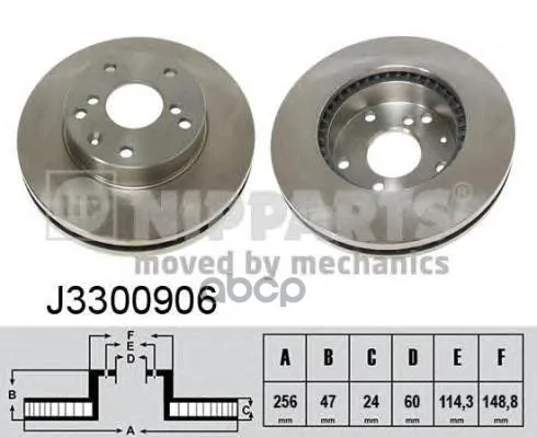 Диск Тормозной Передний Nipparts арт. J3300906