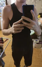 TFETTER ropa interior de los hombres Top de tirantes de algodón de los hombres de alta calidad de culturismo camiseta sin mangas Camiseta ajustada sin mangas hombres Tank Tops