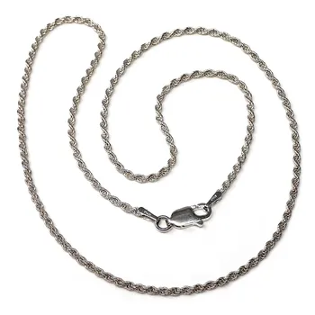 

Chain 925 sterling silver m 40cm. Soutache unisex locking carabiner