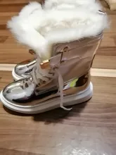 Ankle-Boots Sneakers Warm-Shoes High-Top Women Winter Short Black/sliver LEOSOXS No 