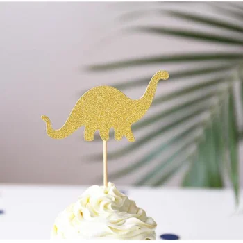 

Customised Dinosaur glitter Cupcake Toppers /Personalised Dinosaur Birthday Toppers/Dinosaur Party Baby shower Party Decorations