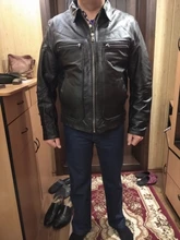 Chaqueta de cuero de vaca para hombre, abrigo de piel de vaca, grueso, de calidad, Estilo vintage, regalo, envío gratis