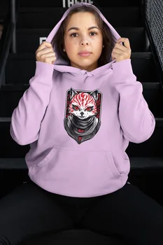 

Angemiel Wear Red Cat Kırallığı Pink Women 'S Hooded Sweatshirt