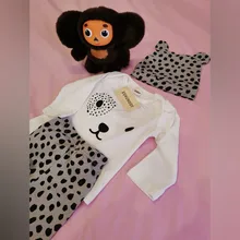 Conjunto de ropa para niñas pequeñas, Tops de manga larga con letras para recién nacidos, pantalones informales con estampado, diadema, trajes para niños pequeños