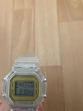 Relojes electrónicos para hombre y mujer, pulsera Digital LED transparente con correa de silicona de oro rosa, reloj deportivo femenino