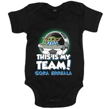 

Baby bodysuit spoof baby Yoda my football team Kingly Gora Erreala