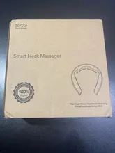 Masajeador de Cuello SKG 4098 Blanco Controlador Remoto Estructura de Anillo Inteligente Masajeador para Incomodidad de Cuello Masaje de Pulso Eléctrico Larga Duración de Bateria Calentamiento