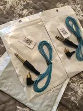 Cable de Clip de tatuaje de ángulo recto, Cable RCA, resistencia a la abrasión, suministros de tatuaje, conector, máquina de tatuaje, accesorio de fuente de alimentación