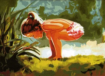 

Painting by Numbers Premium: Baby curiosity