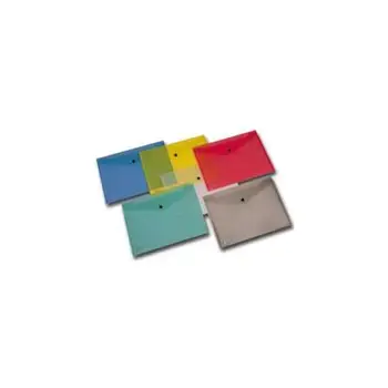 

Pack of 5 pieces-envelope with button pull Green 21x29.7cmKING MEC2.7