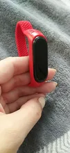 Correa de nailon trenzado para xiaomi Mi band 5, pulsera de nailon trenzado para xiaomi Mi band 6, 4 y 3