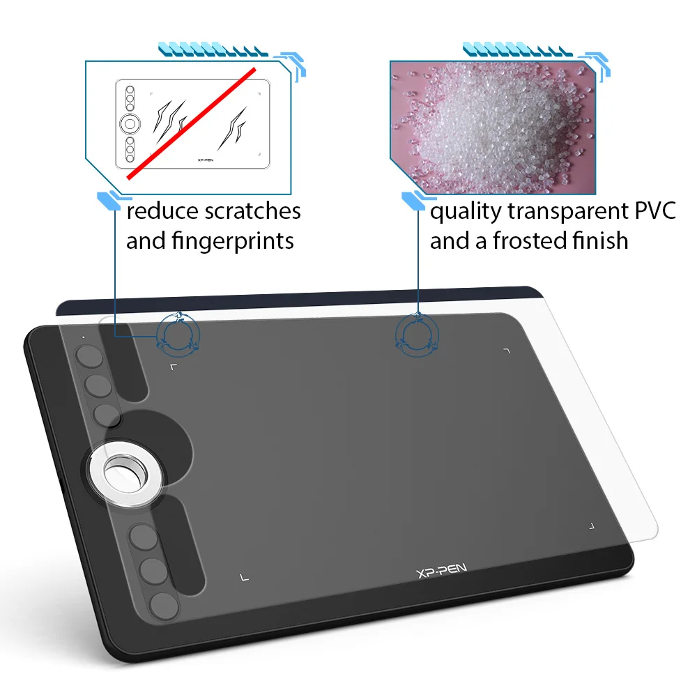 XP-Pen Protective Film for Deco 02 Graphics Tablet Drawing Tablet (2 pieces in 1 package) - Image 3