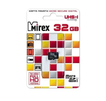 

Memory card 32GB microSDHC mirex class 10 UHS-I