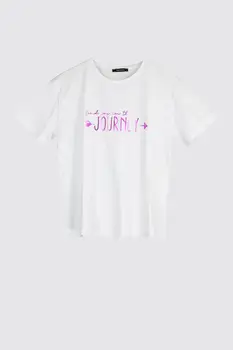 

Trendyol Printed Semifitted Mould Knitted T-Shirt TWOSS20TS1414