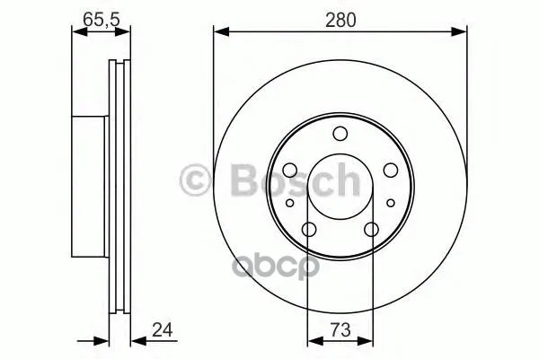 Тормозной Диск Передний 0986479r98 Bosch арт. 0986479R98