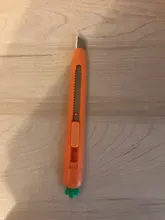 Novedad fruta, zanahorias cuchillo Mini Kawaii portátil de caja de embalaje de papel sobre cúter carta abridor de herramientas