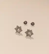 Fashion Jewelry Earrings Zircon Crystal NEHZY 925-Sterling-Silver Woman New Peach-Blossom