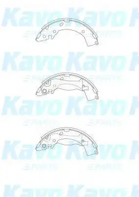 Колодки барабанные з.\Hyundai Solaris all 11 MK KASHIYAMA K11224