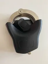 Funda de grilletes de policía táctica, funda de esposas profesional, bolsa de manguito, equipo de policía de polímero, compatible con cinturón de 3,8 cm y 5,5 cm