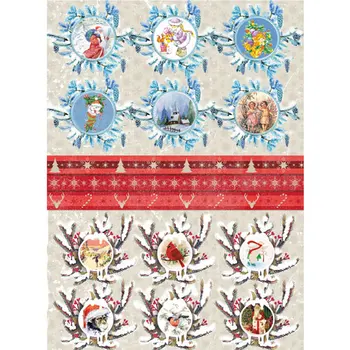 

Rice paper for decoupage craft Premier, A3, 25 g/m, Christmas gifts