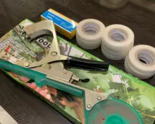Drtools-máquina de atado de plantas de liguero, máquina de atado manual de ramas de plantas, encuadernación de mano, cinta de taponado de vegetales picados, herramientas de jardín